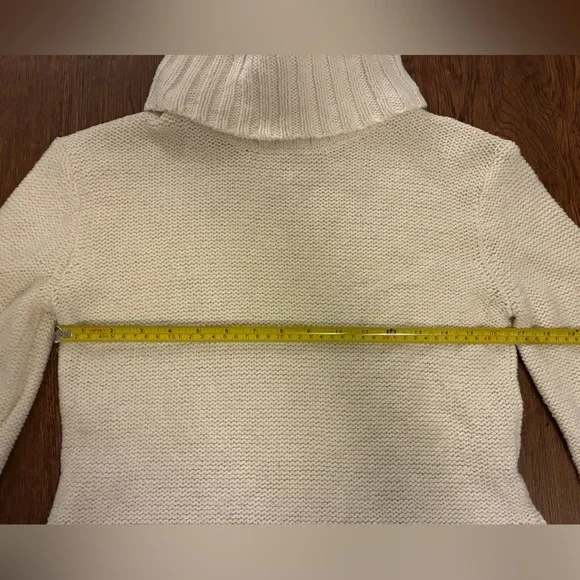 Madewell White Turtleneck Knit Sweater- Size XS - Picture 7 of 9